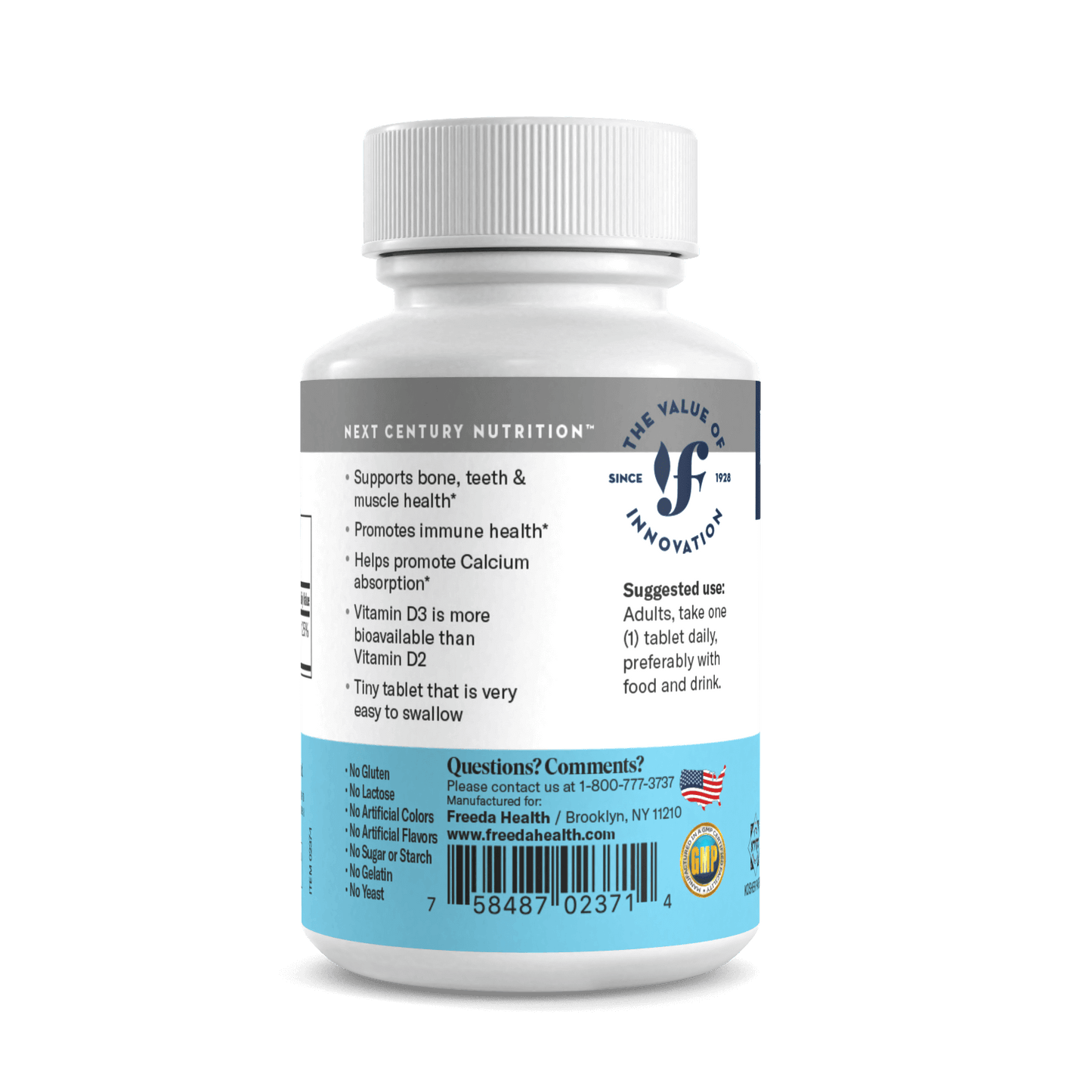 Vitamin D3 1000 IU - Tiny Tablets