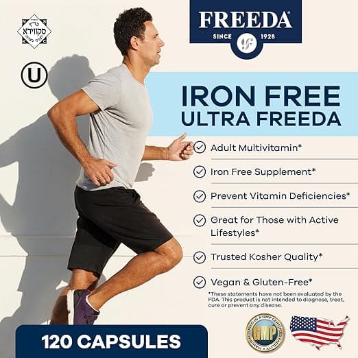 Ultra Freeda, Iron Free Adult Multivitamin