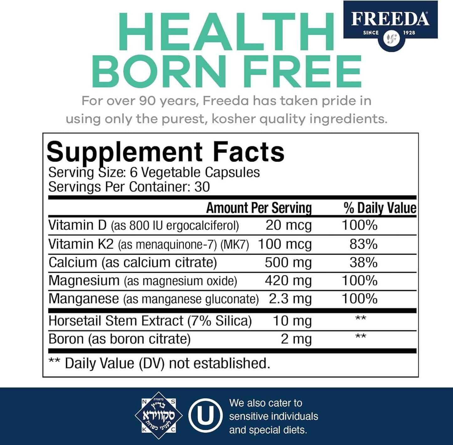 SCD Calcium Complex - 180 Vegetable Capsules