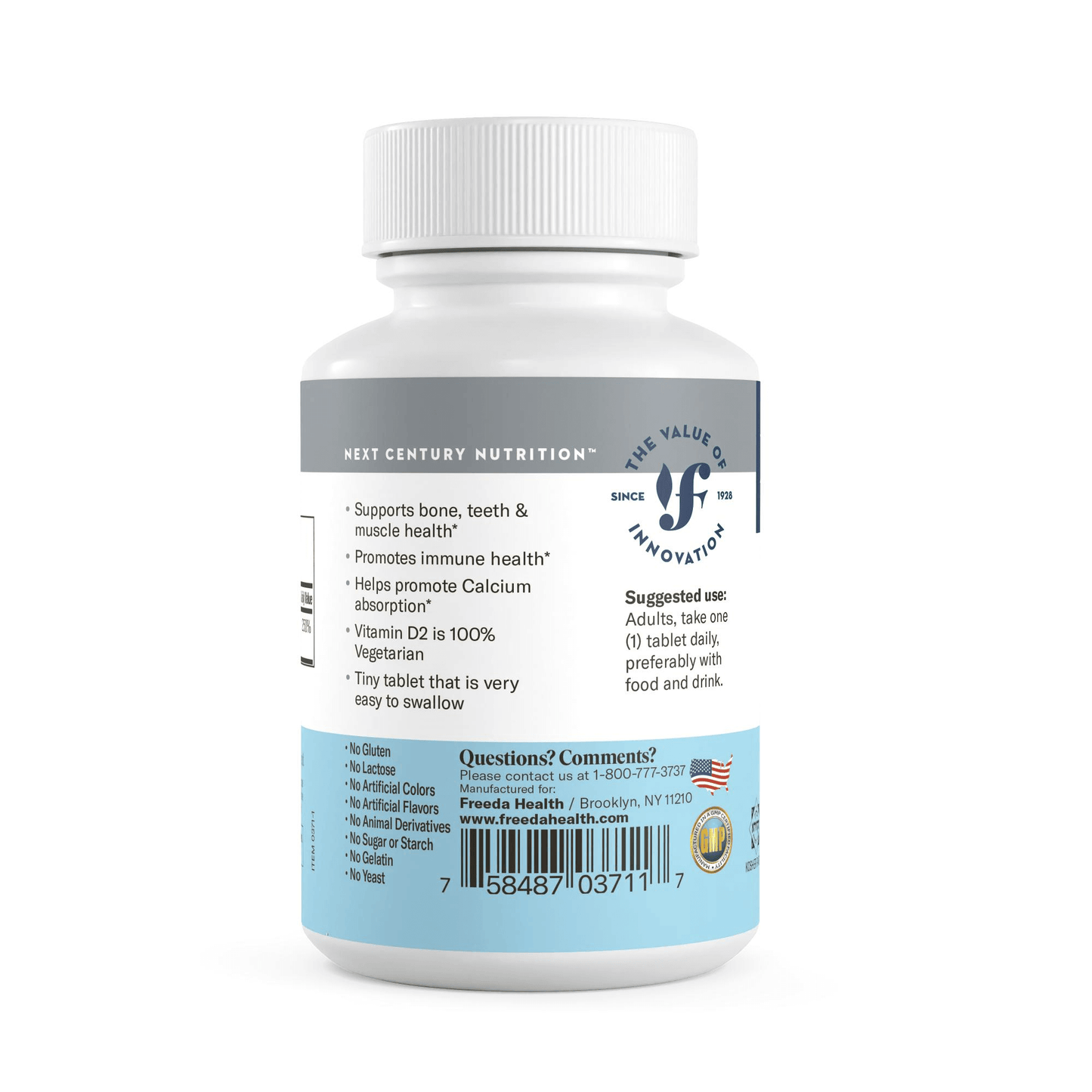 Vitamin D2 2000 IU - 100 Tiny Tablets