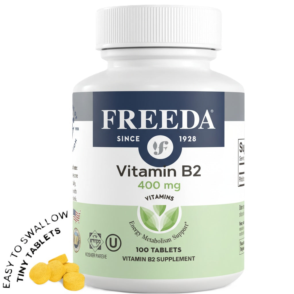 Vitamin B2 400 mg (Riboflavin & R-5-P) 60 Tiny Tabs