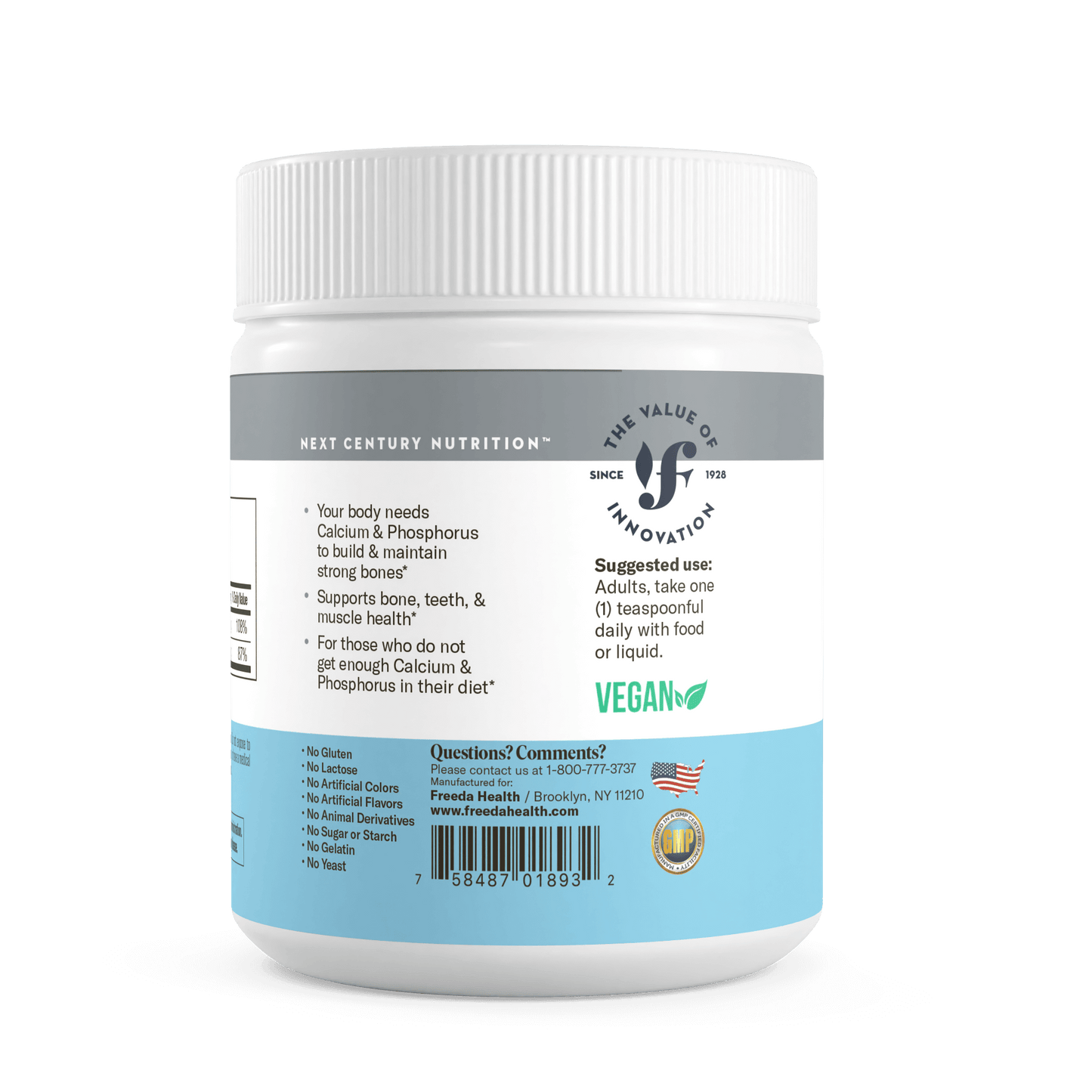 FREEDA Calcium Phosphate Powder - 16 Ounces