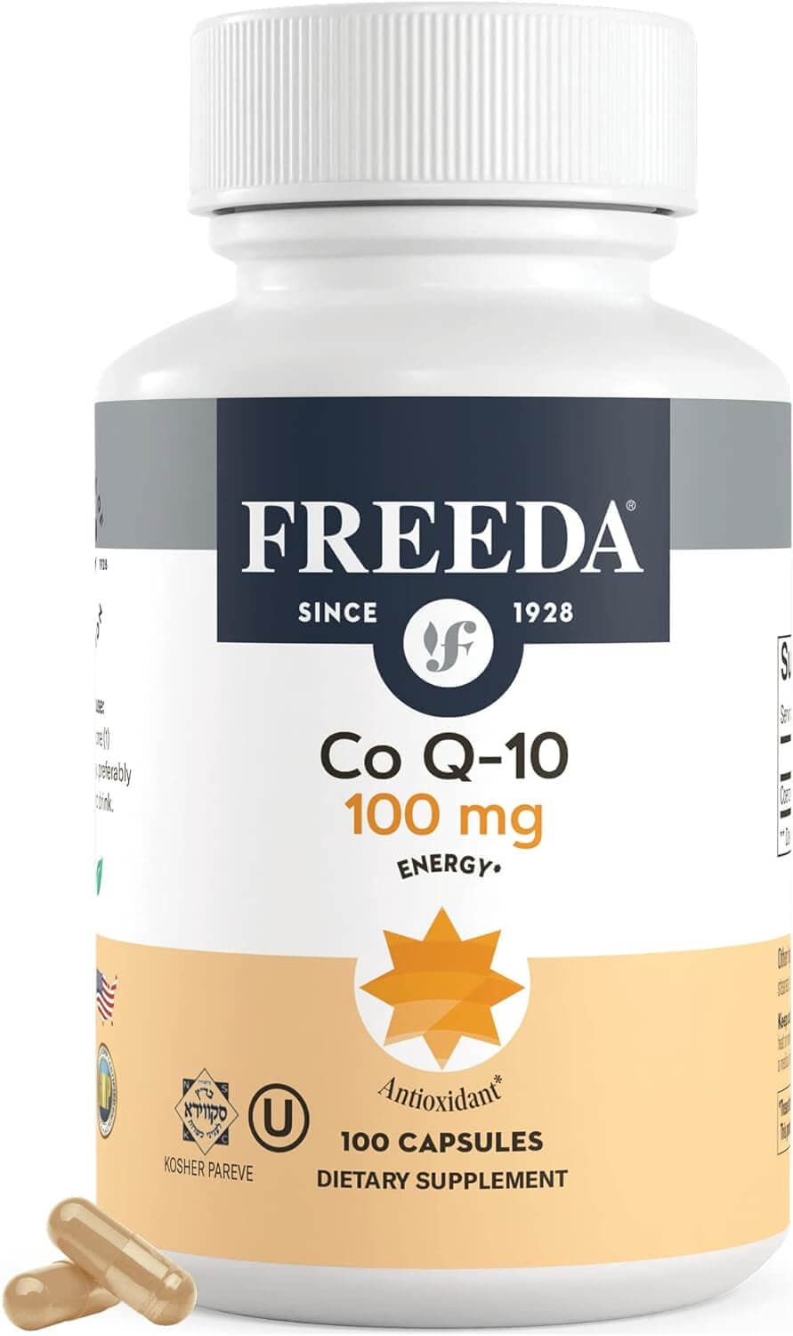 FREEDA Coenzyme Q-10 (Co Q-10) 100 mg - 100 Capsules