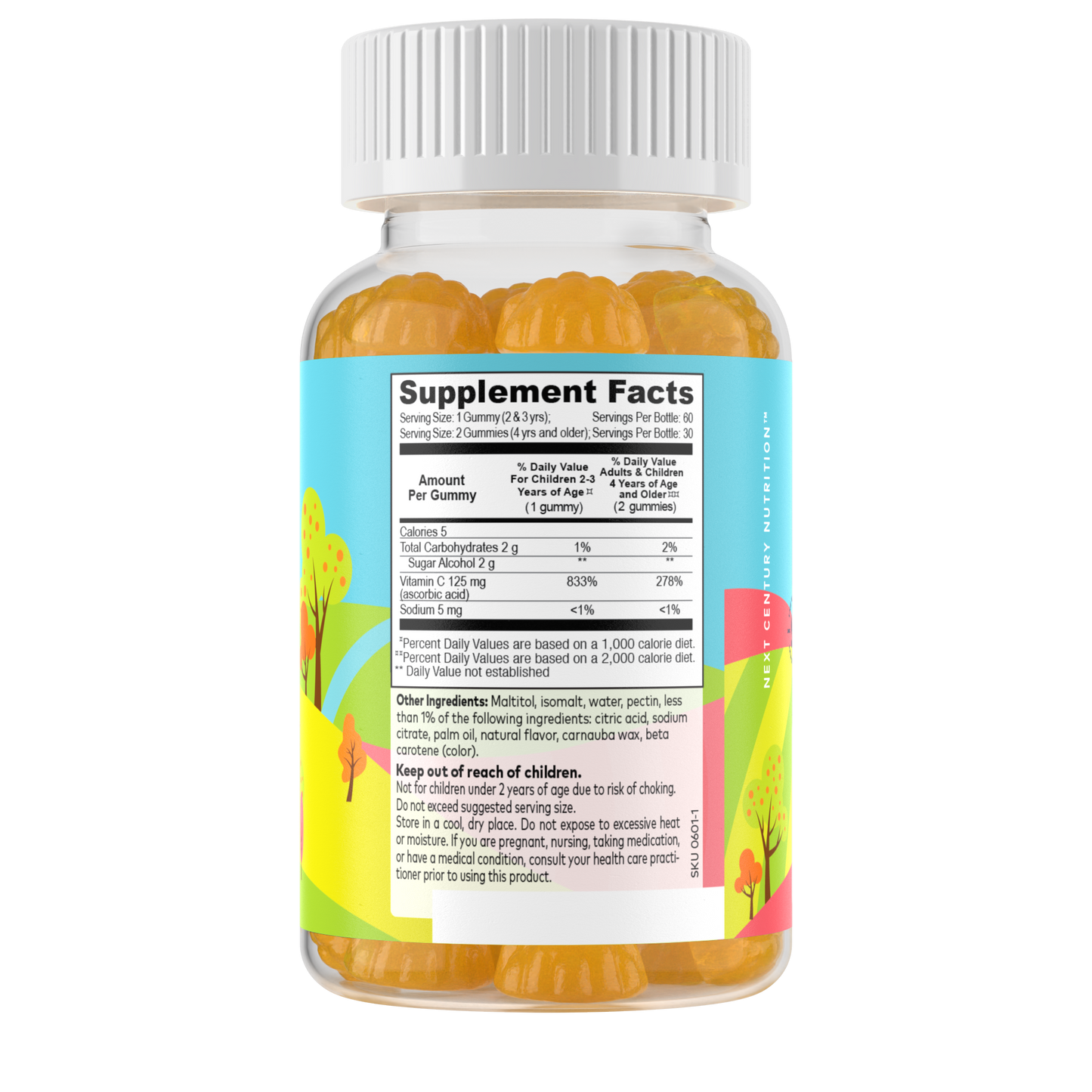 FREEDA Sugar Free Vitamin C - 60 Gummies