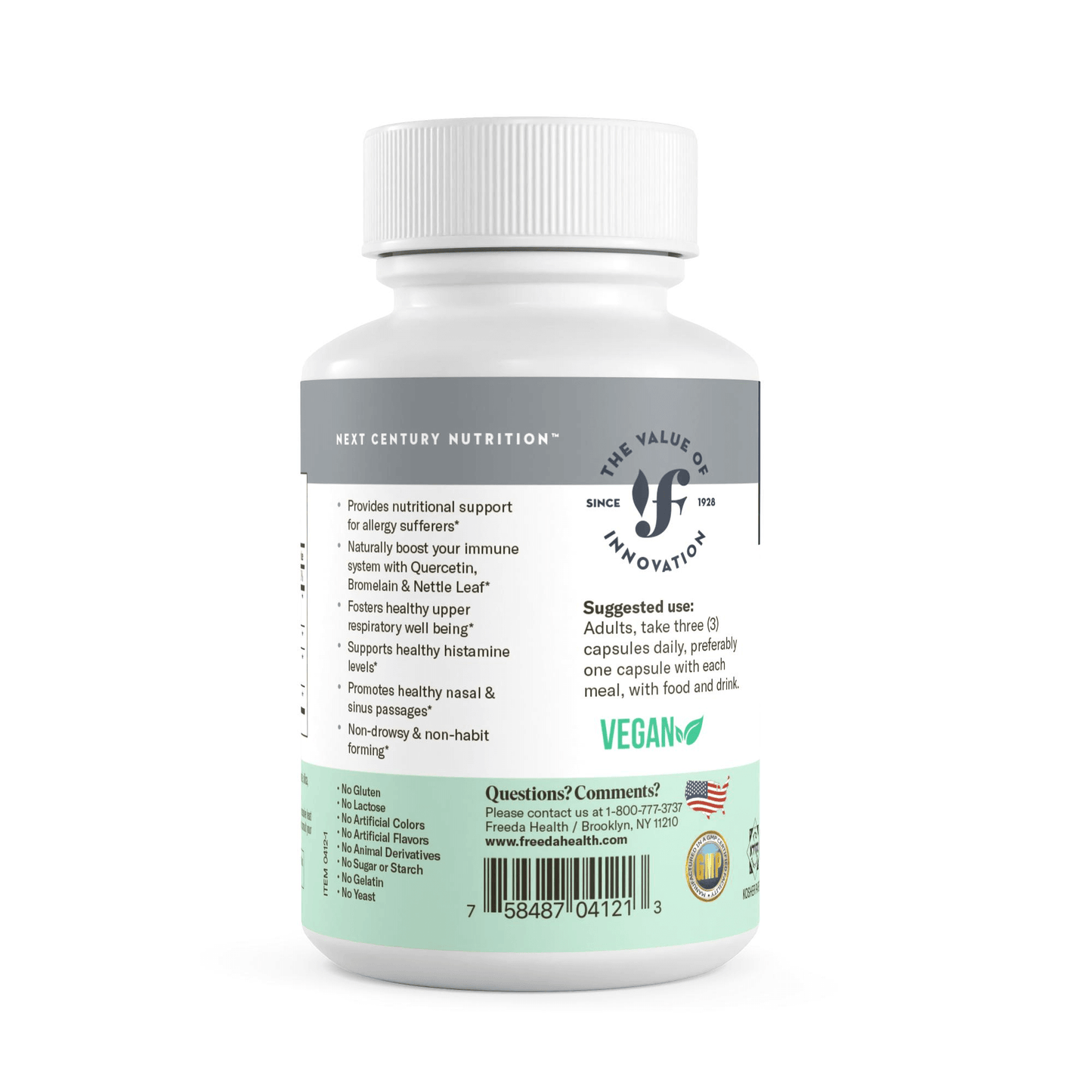 FREEDA Ultra Clarity Allergy Support- 90 Capsules