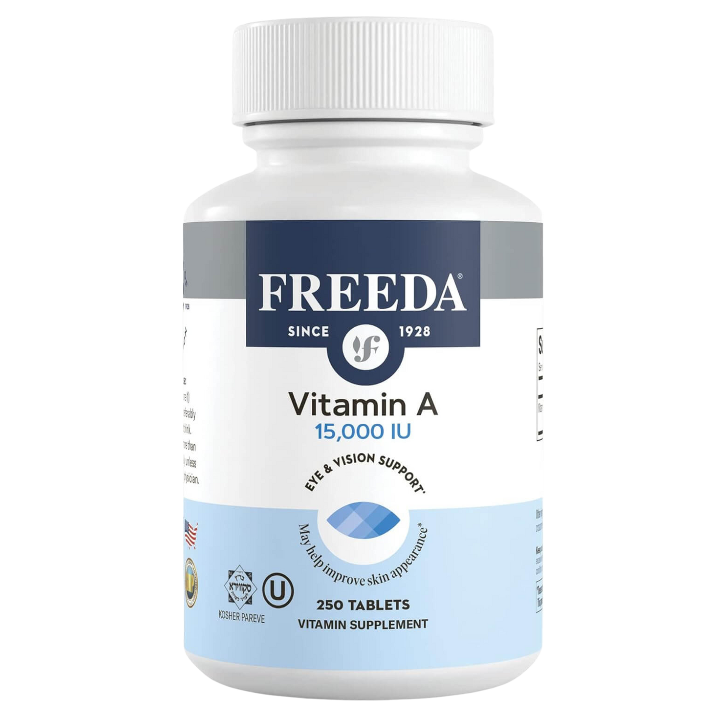 FREEDA Vitamin A Palmitate 15000 IU - 250 Tiny Tablets