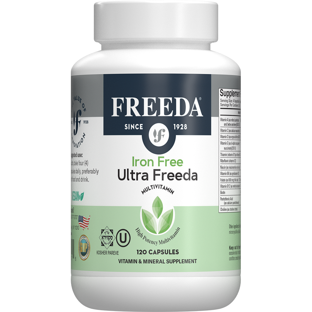 Ultra Freeda, Iron Free Adult Multivitamin – Freeda Health