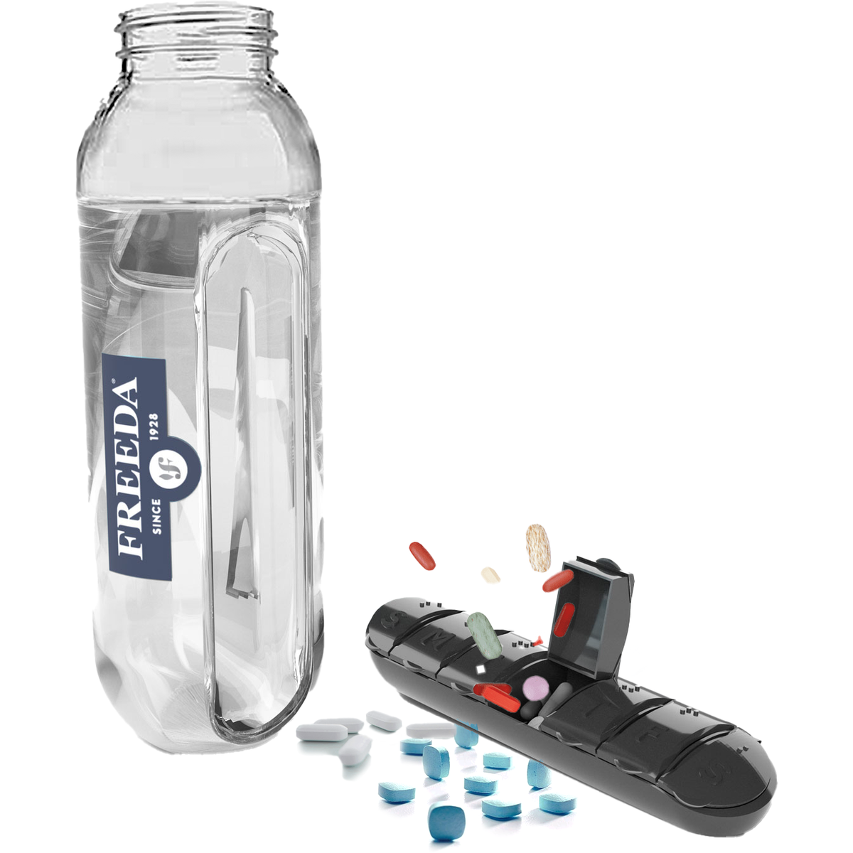 Pill Organizer Water Bottle – SALUD + VIDA & more