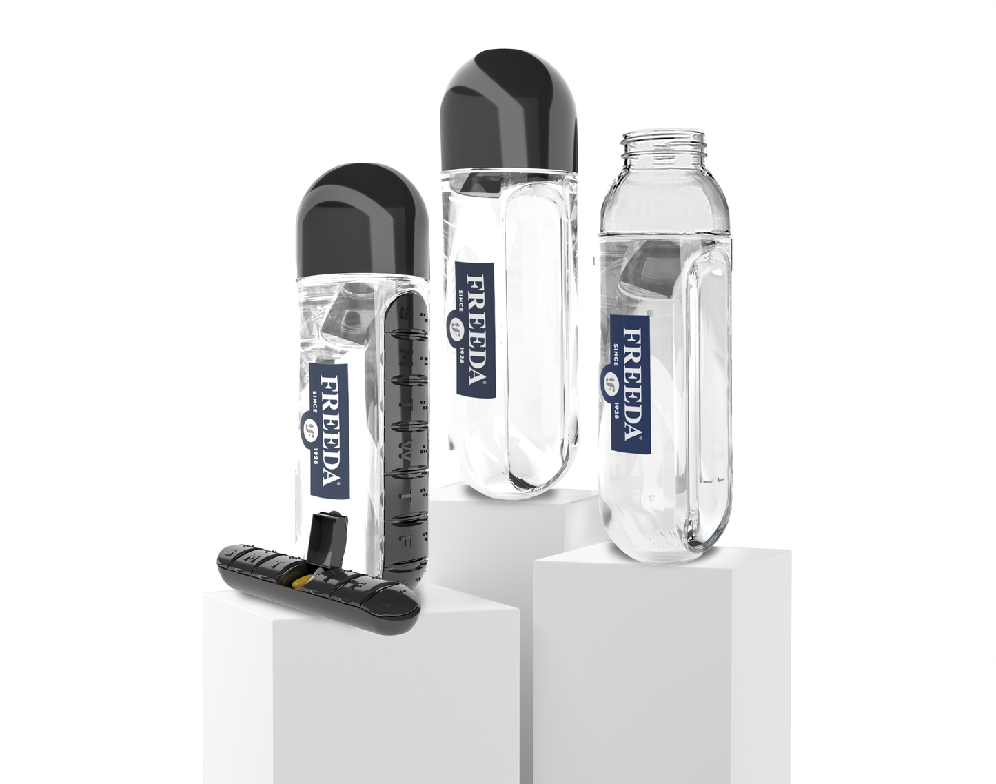 Freeda Health2gO Water Bottle (3-in-1)