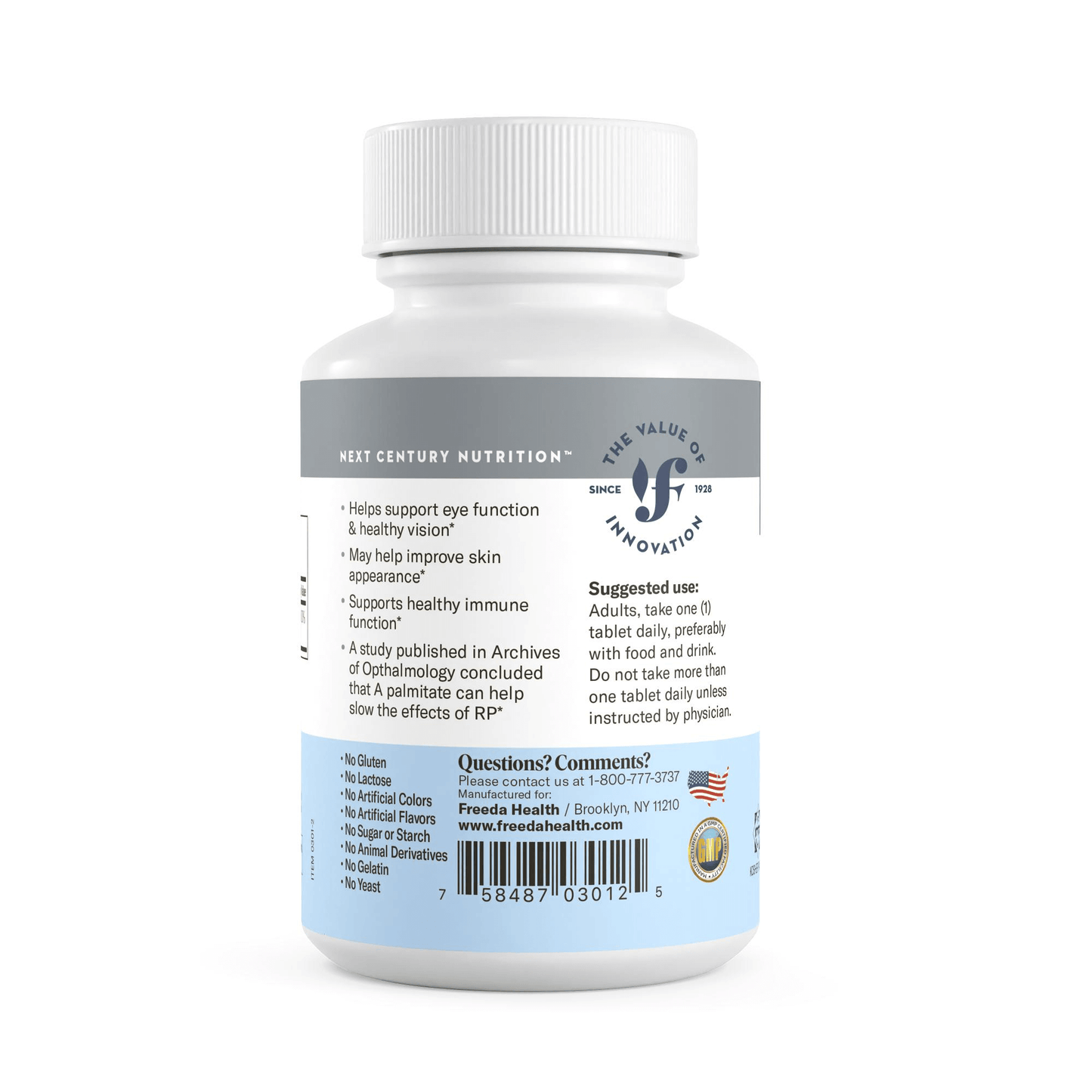 Vitamin A Palmitate 15000 IU - 250 Tiny Tablets