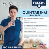 Quintabs-M Iron Free - 100 Capsules