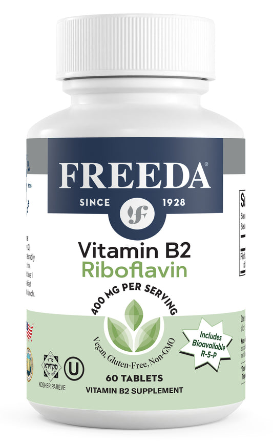 Vitamin B2 400 mg (Riboflavin & R-5-P) 60 Tiny Tabs