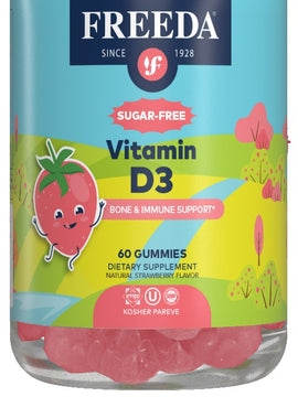 Sugar Free Vitamin D3 1,000 IU - 60 Gummies