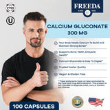 Calcium Gluconate - 100 Capsules