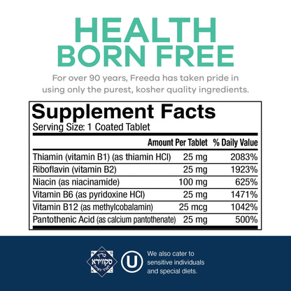 FREEDA  B-Complex No Folic-No Paba