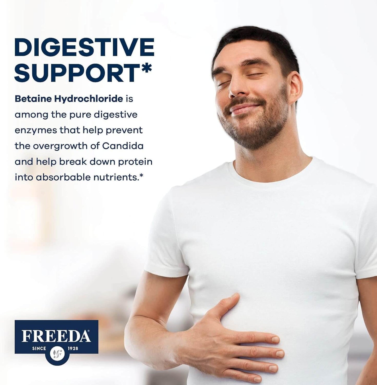 FREEDA  Betaine HCl 300 mg - 90 Capsules