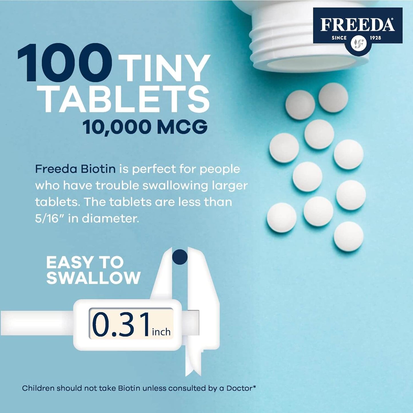 FREEDA  Biotin 10 mg 100 Tablets
