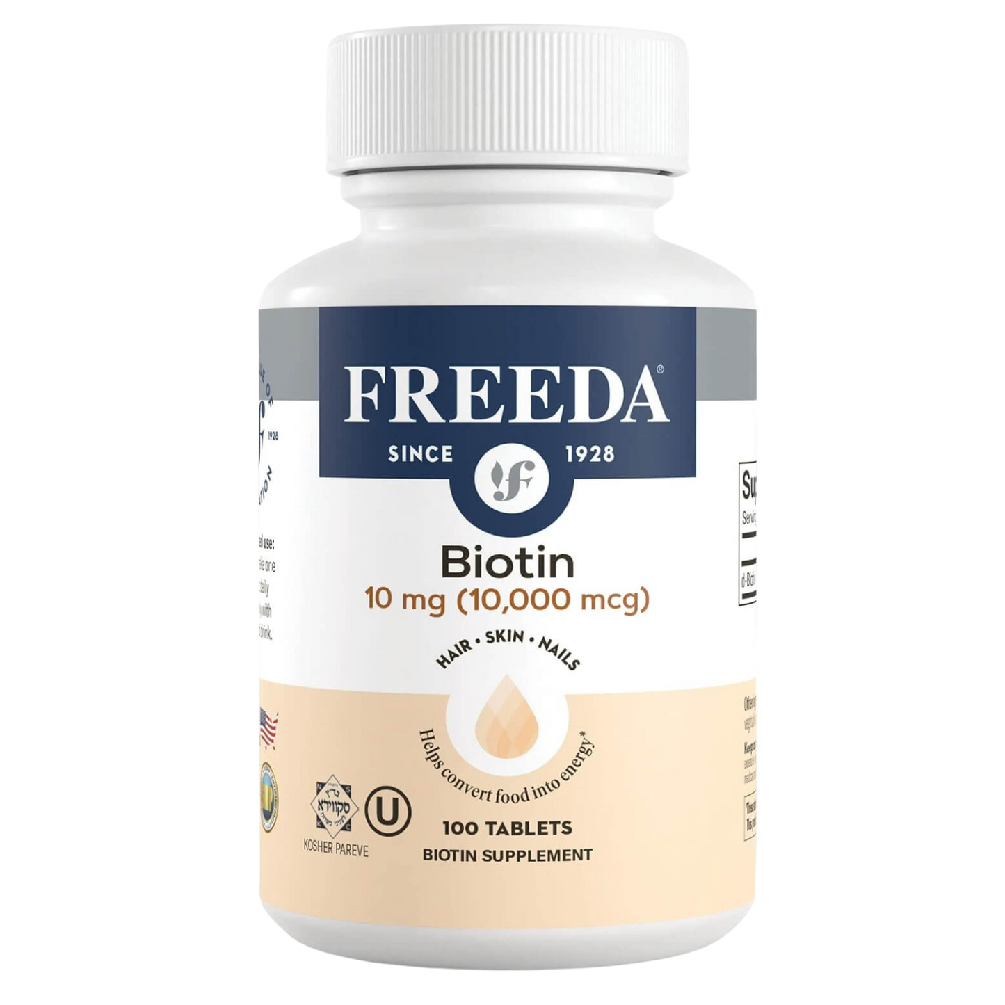 FREEDA  Biotin 10 mg 100 Tablets