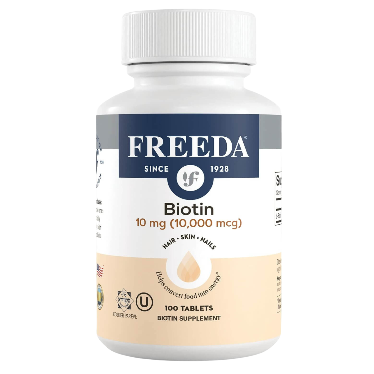 FREEDA  Biotin 10 mg 100 Tablets