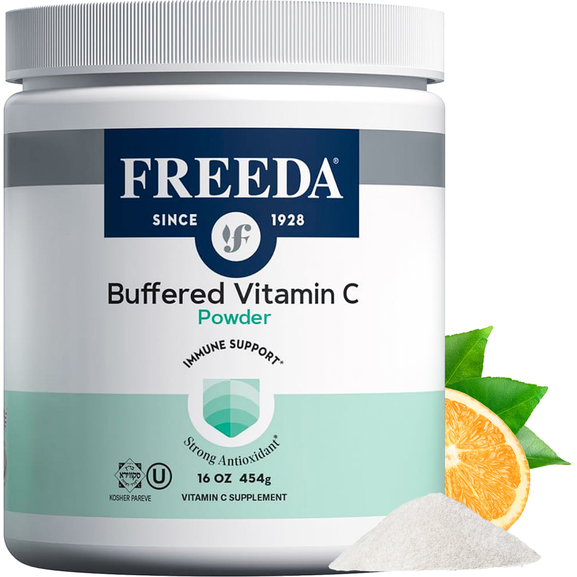 FREEDA  Buffered Vitamin C Powder 16 oz