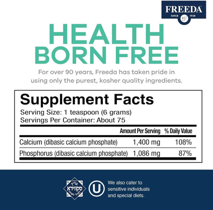FREEDA  Calcium Phosphate Powder - 16 Ounces