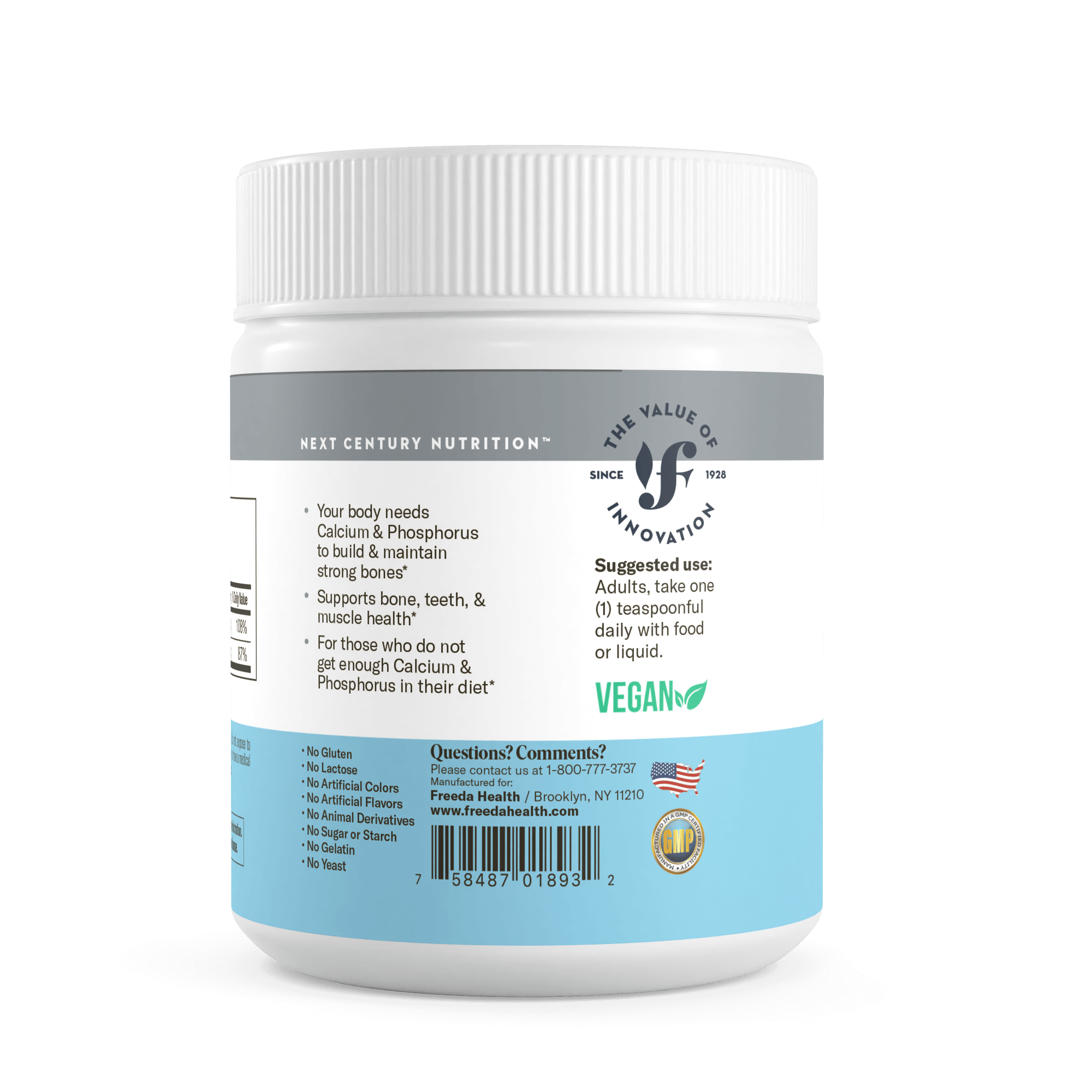 FREEDA  Calcium Phosphate Powder - 16 Ounces