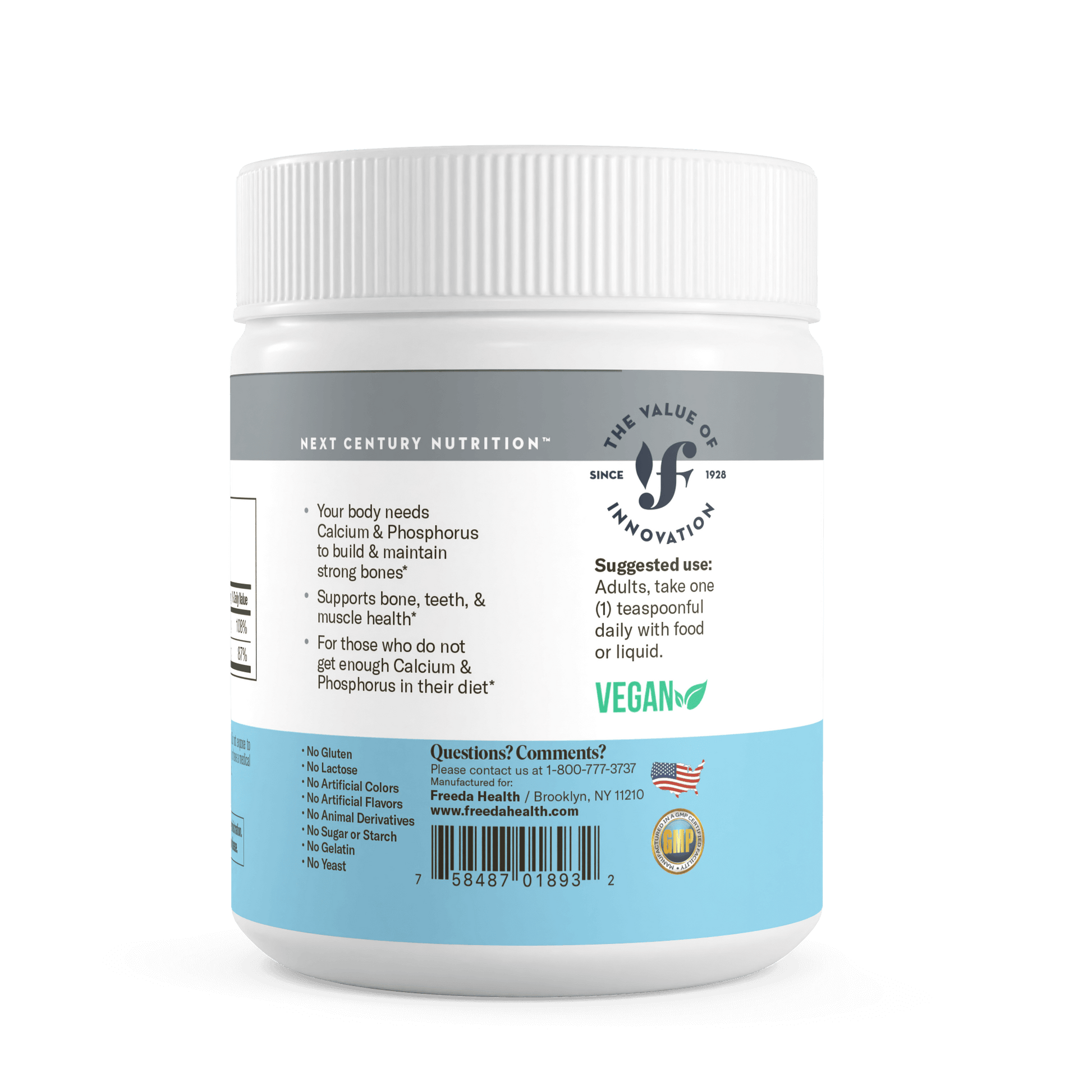 FREEDA  Calcium Phosphate Powder - 16 Ounces