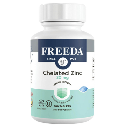FREEDA  Chelated Zinc 30 mg (Albion TRAACS™ Bisglycinate)