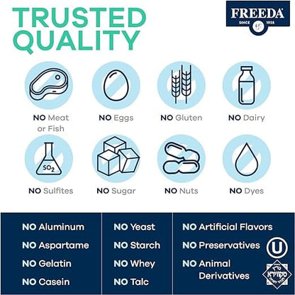 FREEDA  Chelated Zinc 30 mg (Albion TRAACS™ Bisglycinate)