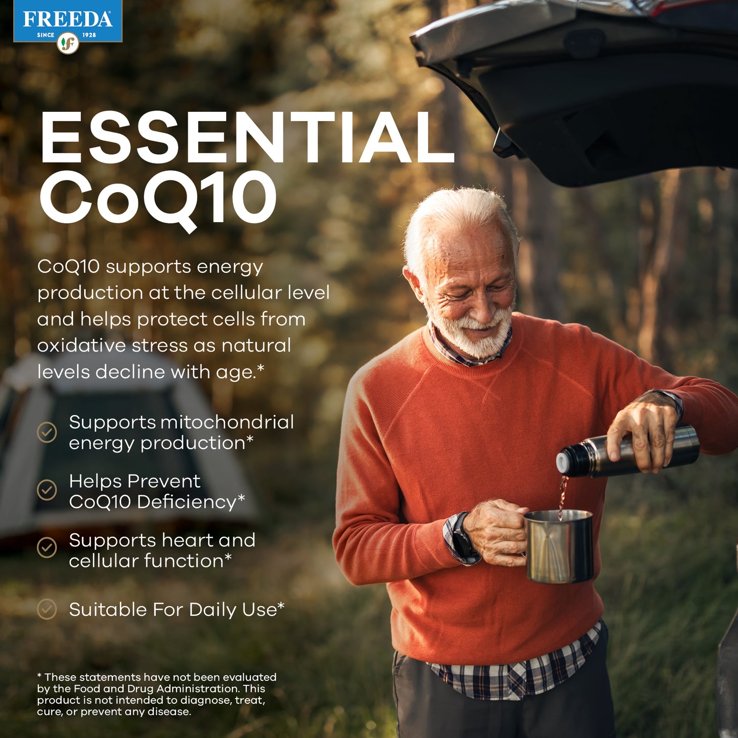 FREEDA  Coenzyme Q-10 (Co Q-10) 50 mg - 50 Tablets