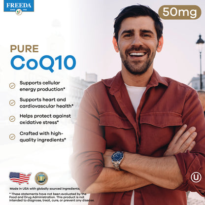 FREEDA  Coenzyme Q-10 (Co Q-10) 50 mg - 50 Tablets