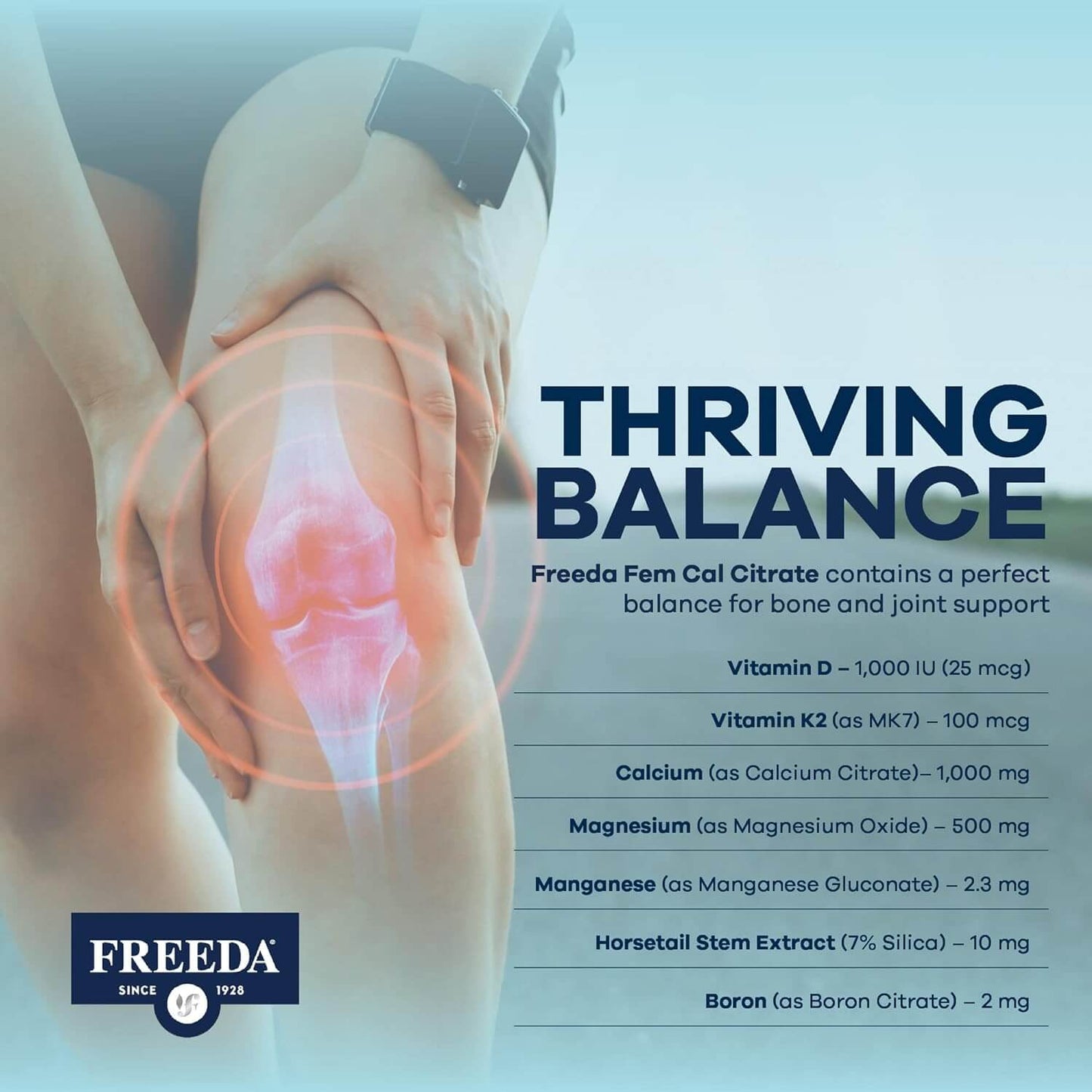 FREEDA  Fem Cal Citrate - 250 Tablets