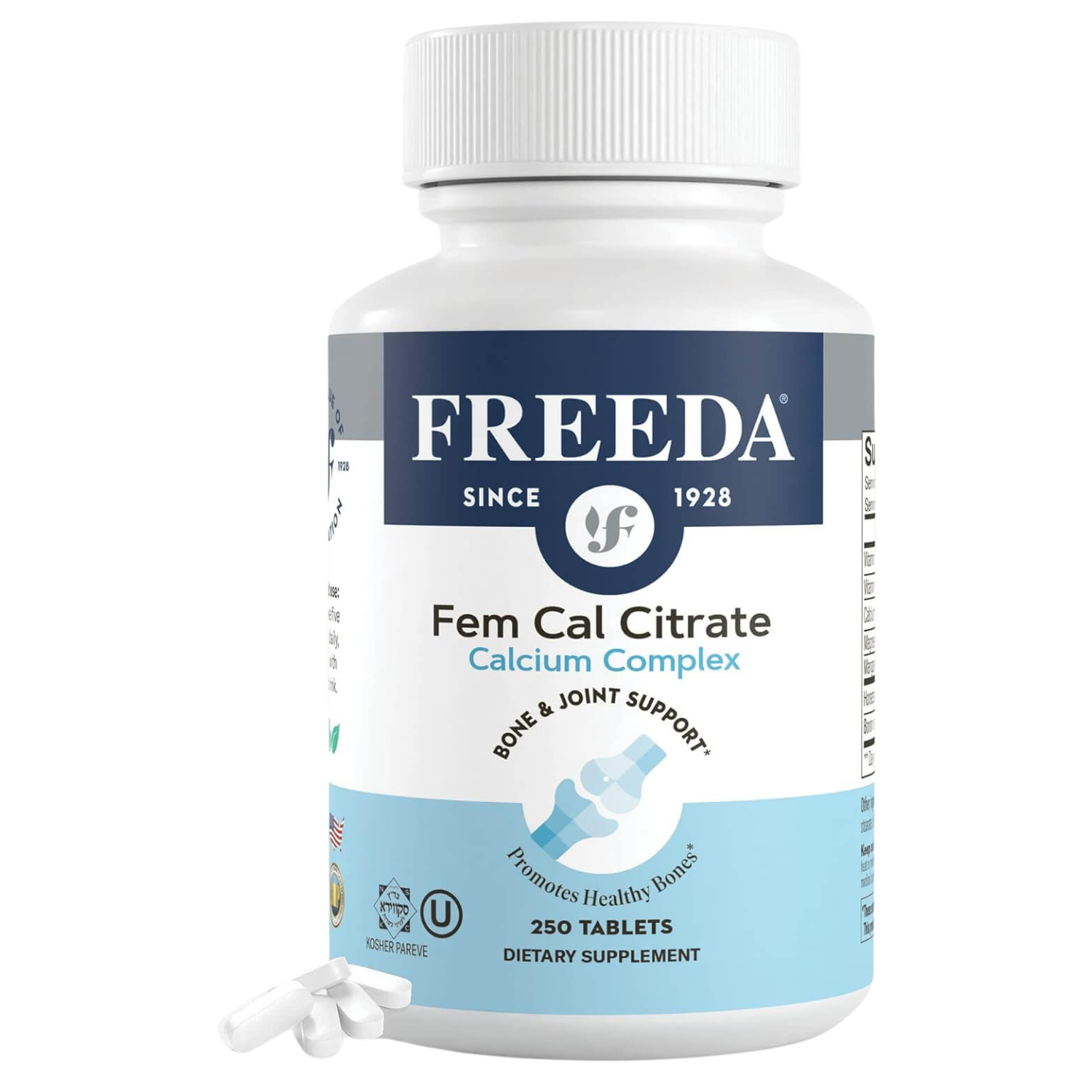 FREEDA  Fem Cal Citrate - 250 Tablets