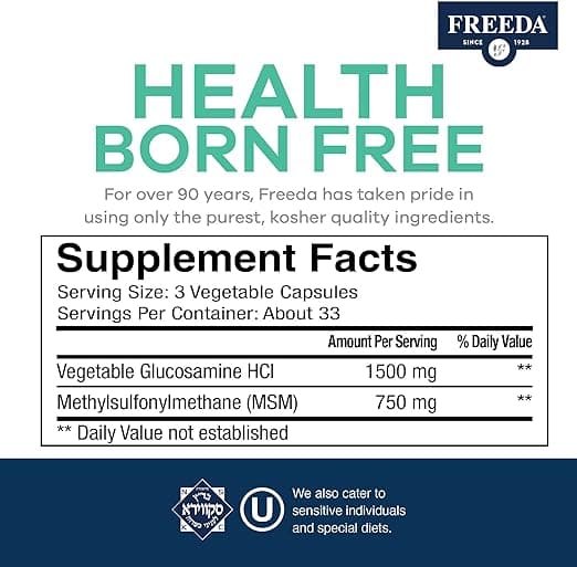FREEDA  Glucosamine & MSM