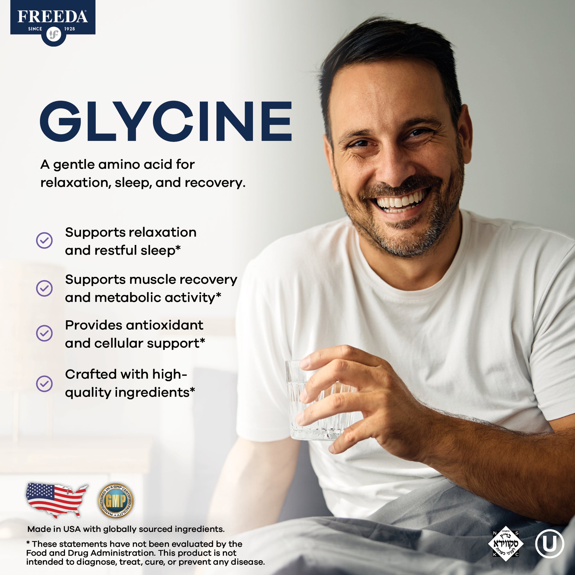 FREEDA  Glycine 100 capsules