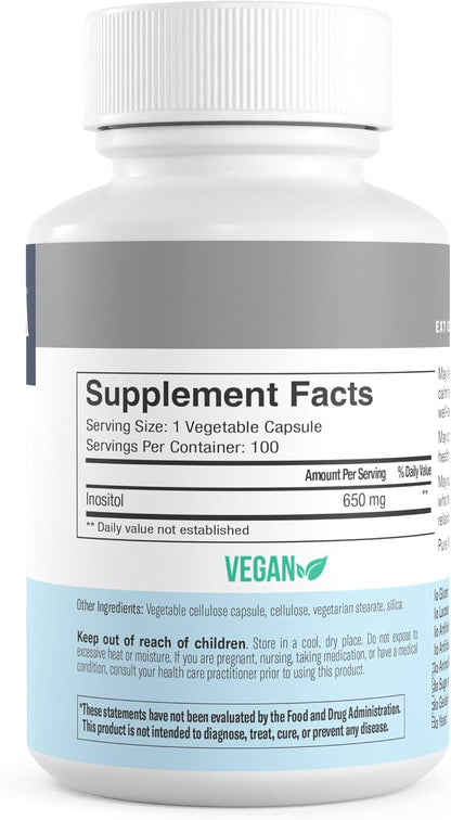 FREEDA  Inositol 650 mg - 100 Capsules