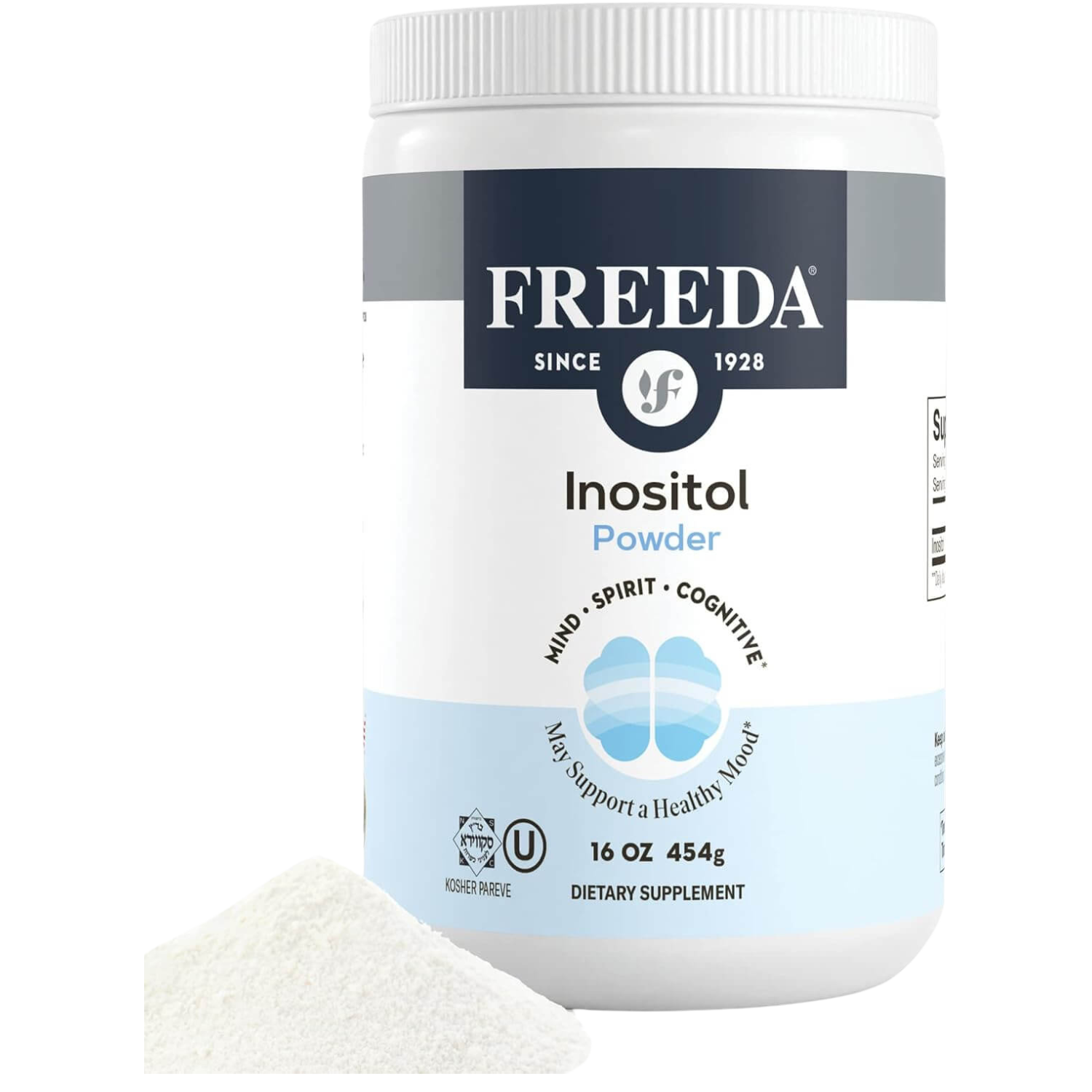 FREEDA  Inositol Powder 16 oz
