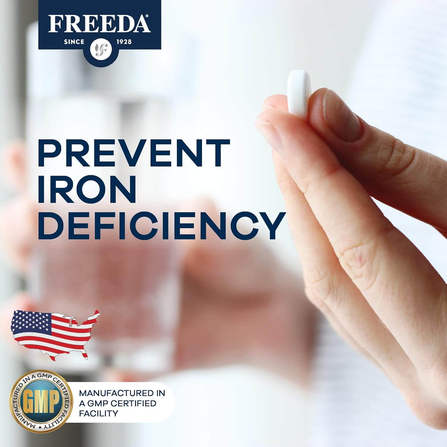 FREEDA  Iron (Ferrous Fumarate) 29 mg, Gentle & Easily Absorbed Iron