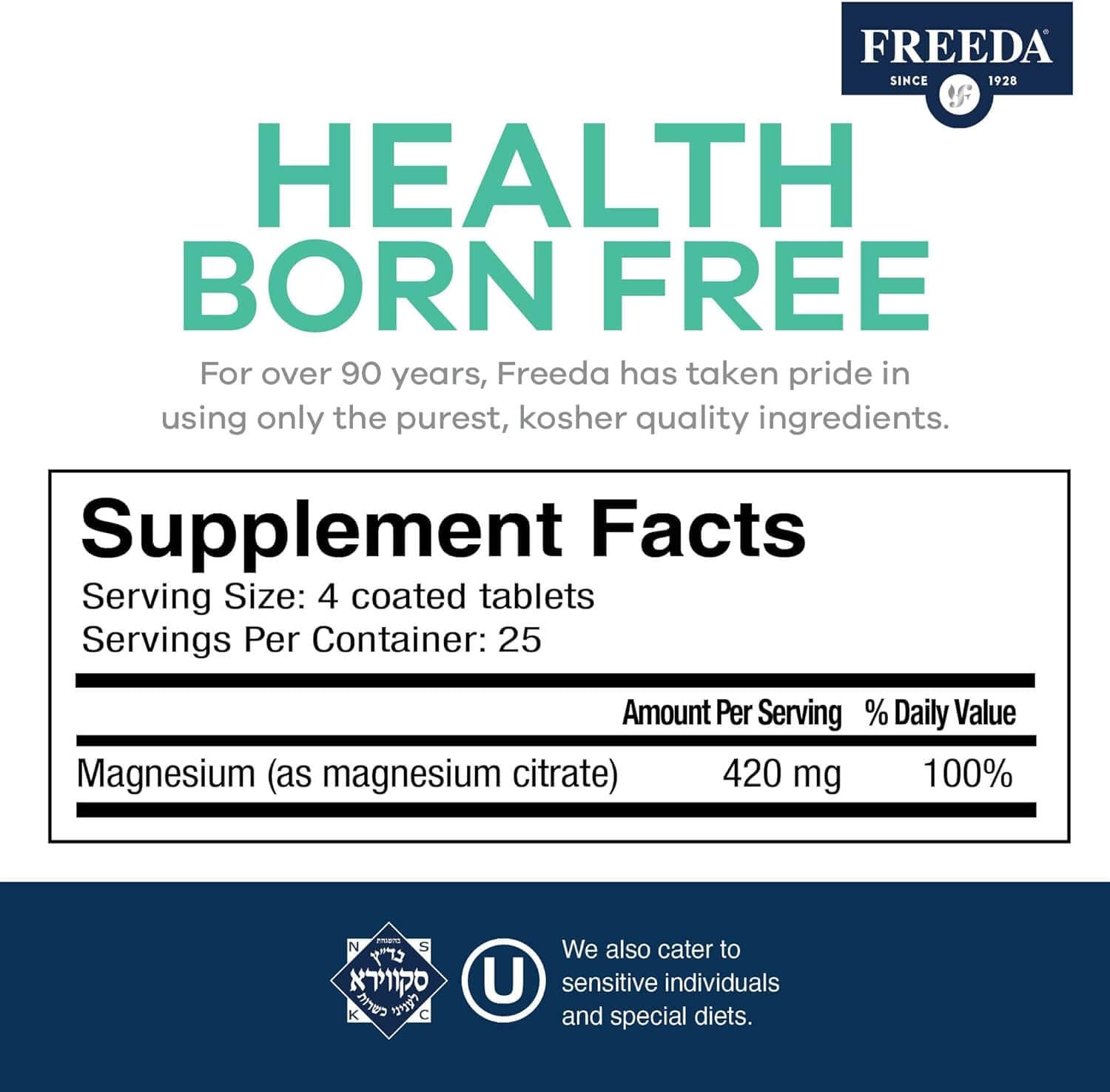 Magnesium Citrate – Freeda Health