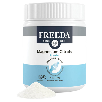 FREEDA  Magnesium Citrate Powder - 16 Ounces