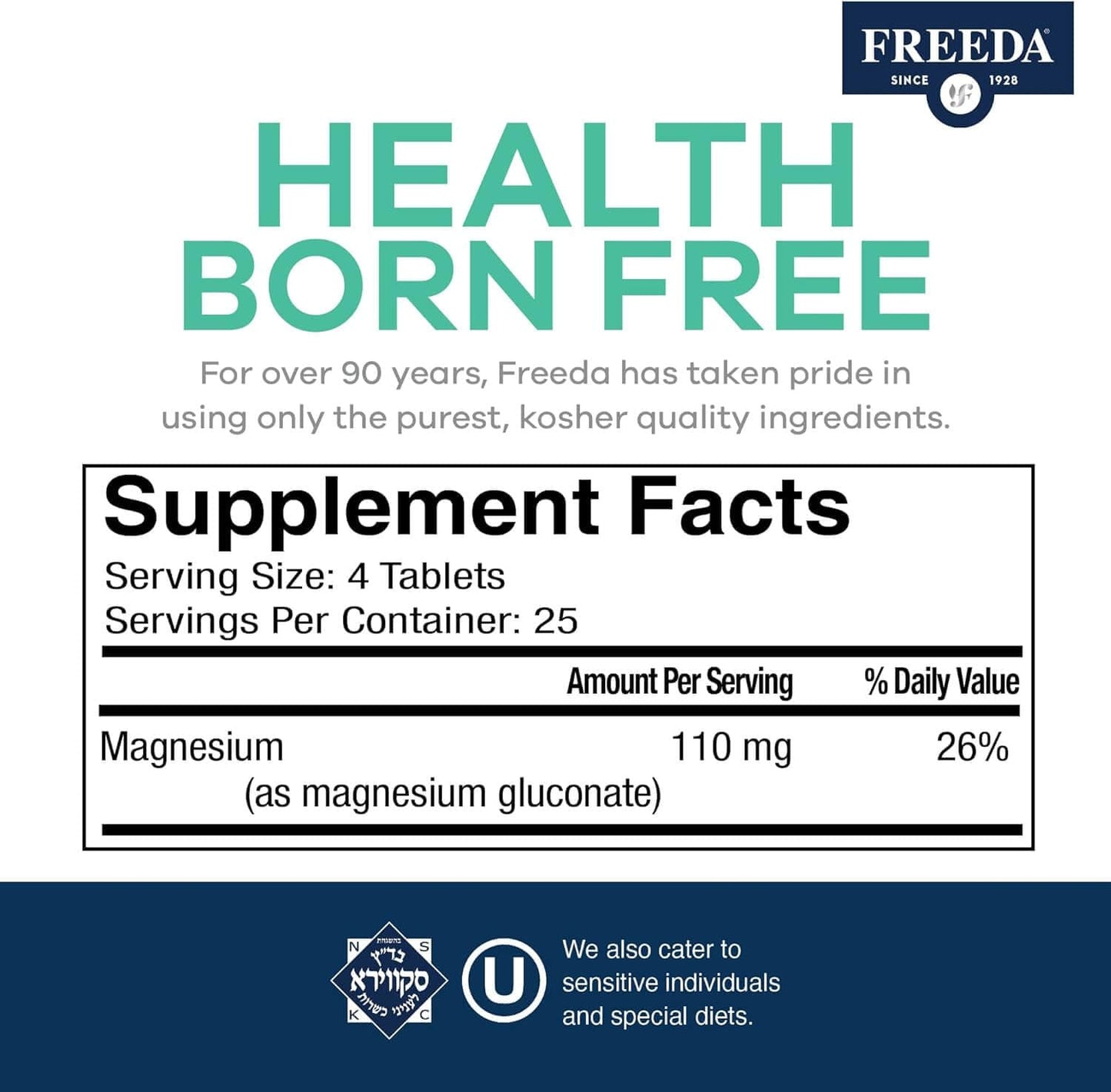 FREEDA  Magnesium Gluconate