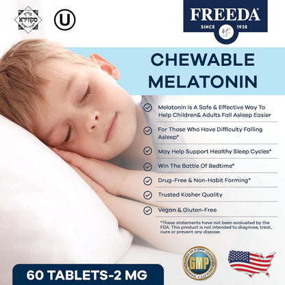 FREEDA  Melatonin Sugar-Free Chewable 2 mg