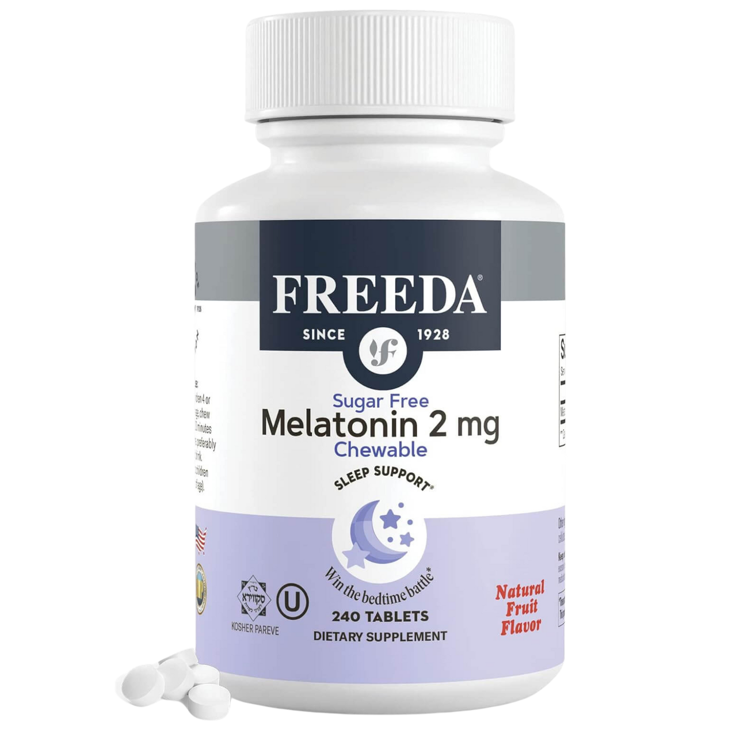 FREEDA  Melatonin Sugar-Free Chewable 2 mg 240