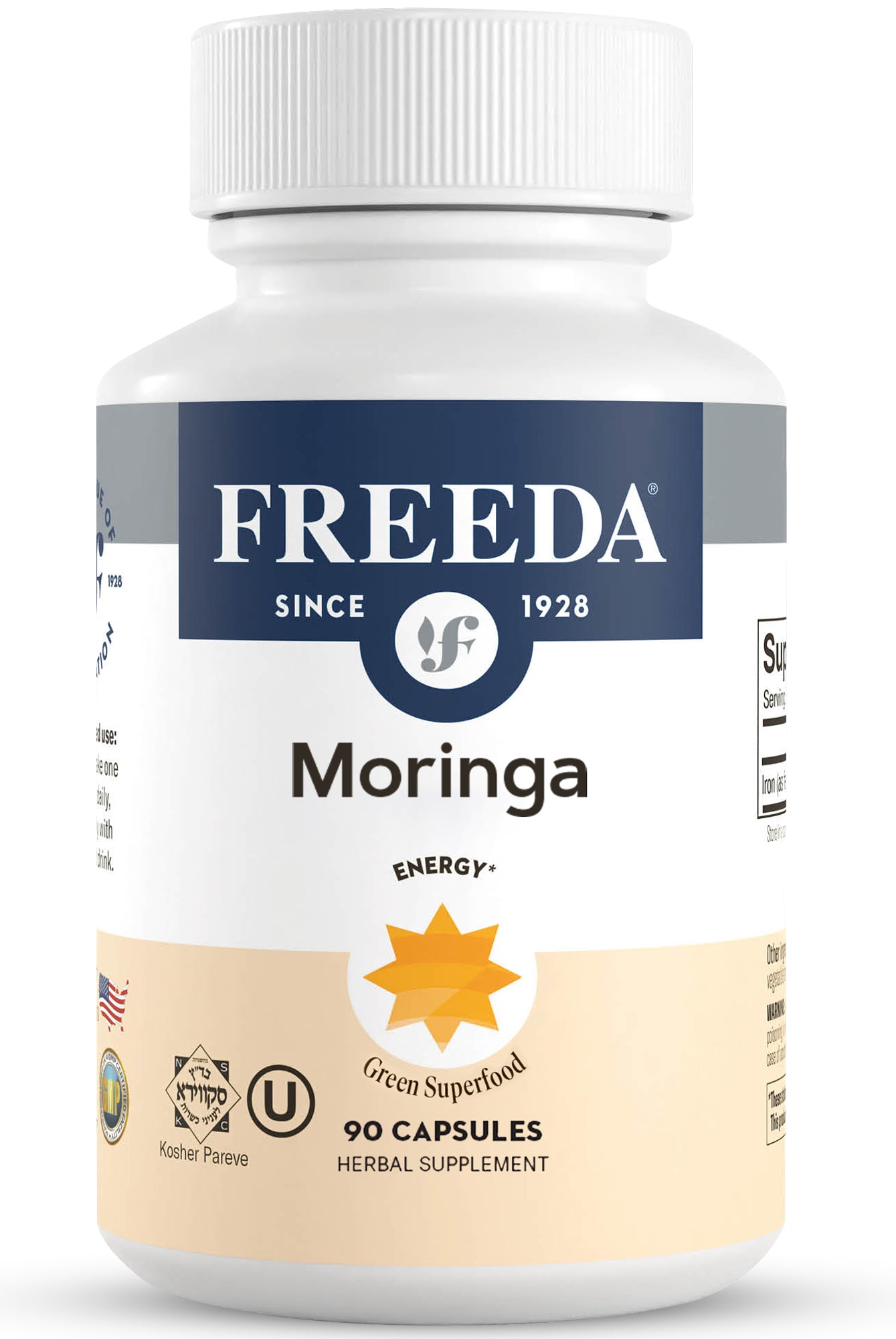 FREEDA  Moringa Leaf, 90 capsules