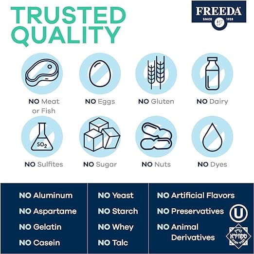 FREEDA  Probiotic - Enhanced Kala Acidophilus 1 Billion CFU