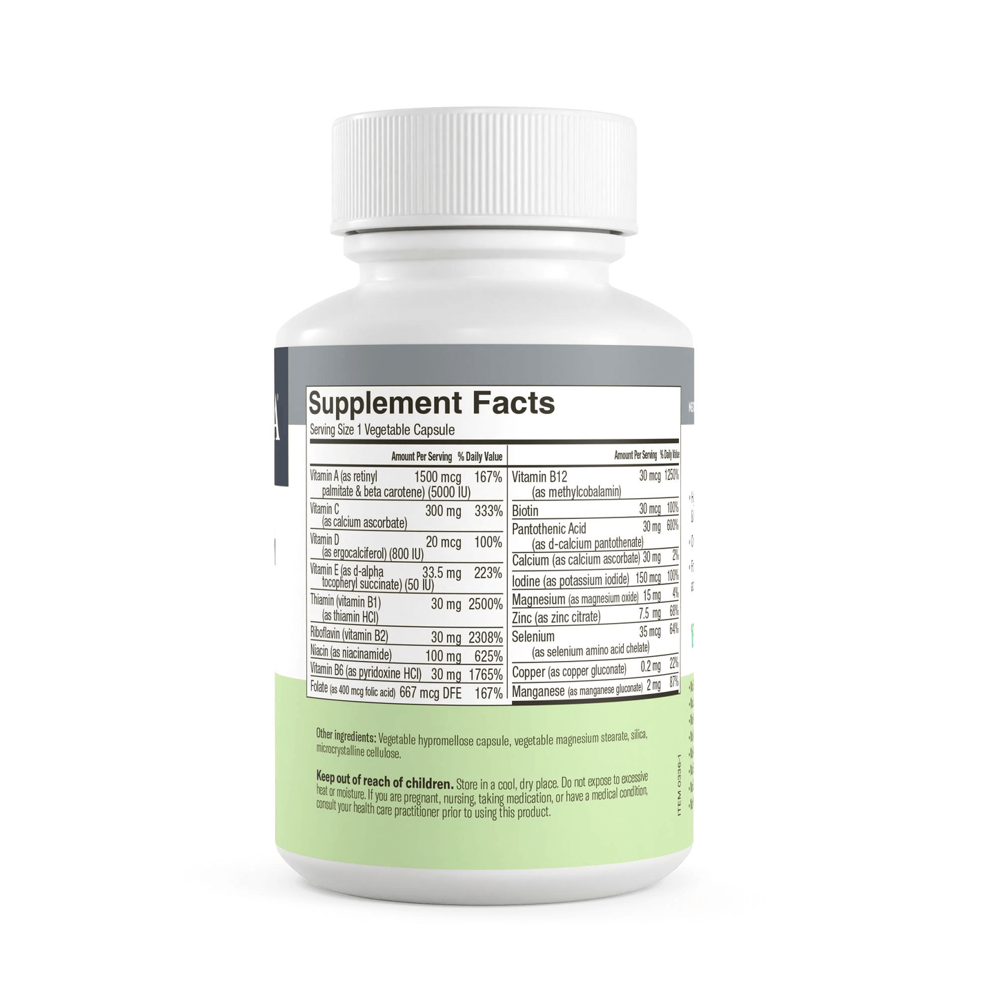 FREEDA  Quintabs-M Iron Free, Comprehensive One Daily Multivitamin