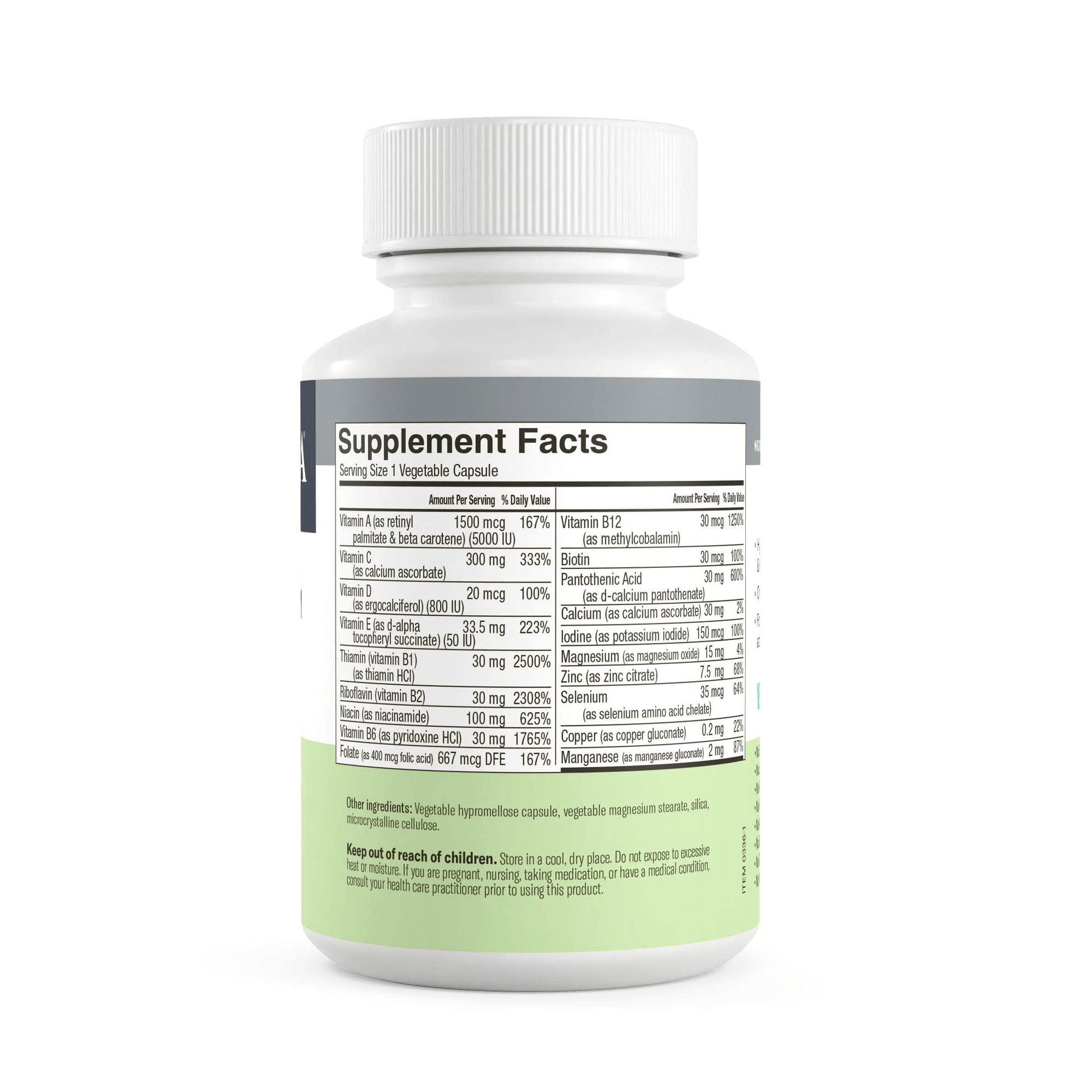 FREEDA  Quintabs-M Iron Free, Comprehensive One Daily Multivitamin