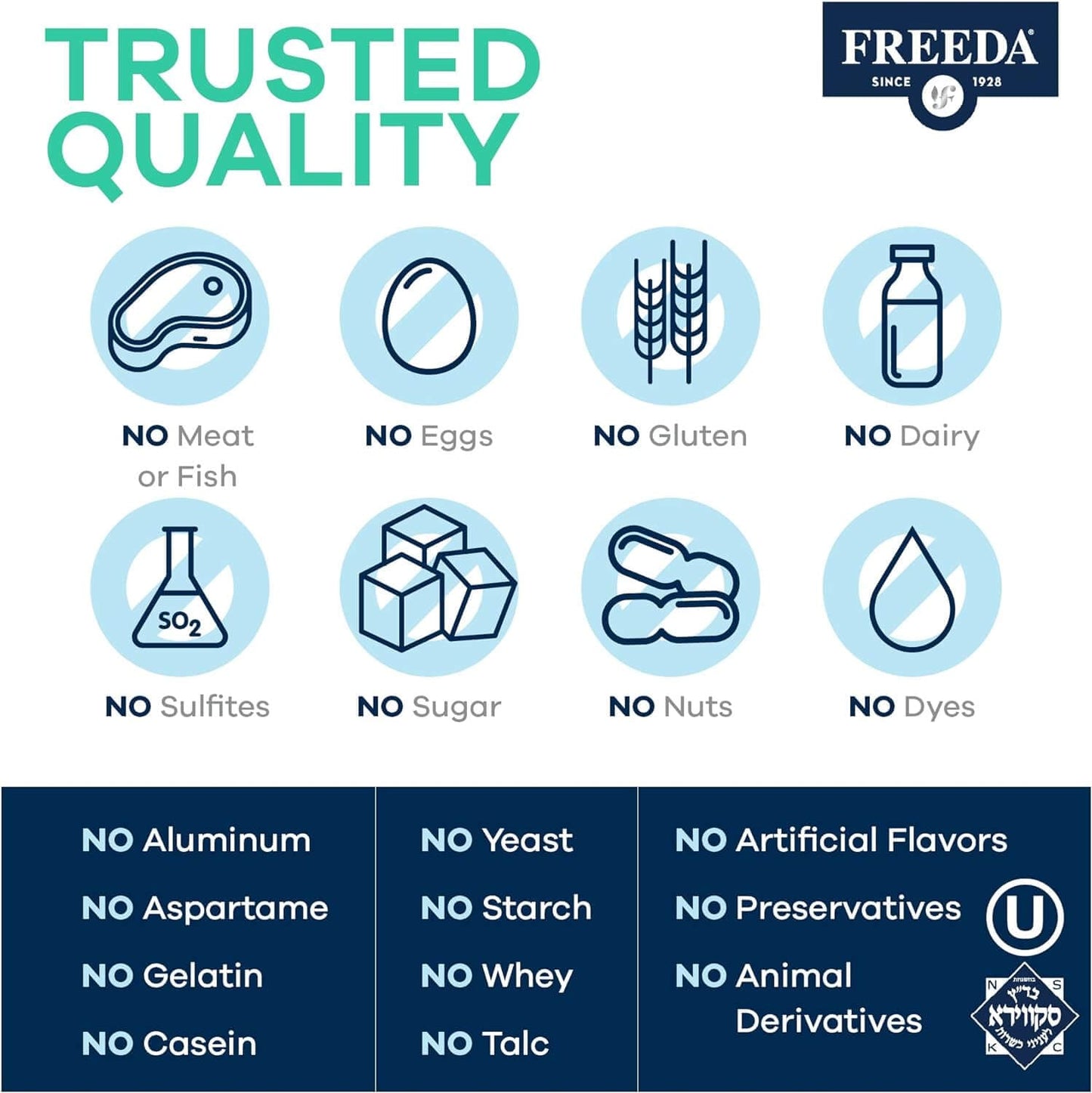 FREEDA  SCD B Complex w/ Methylfolate Vitamin C & Zinc