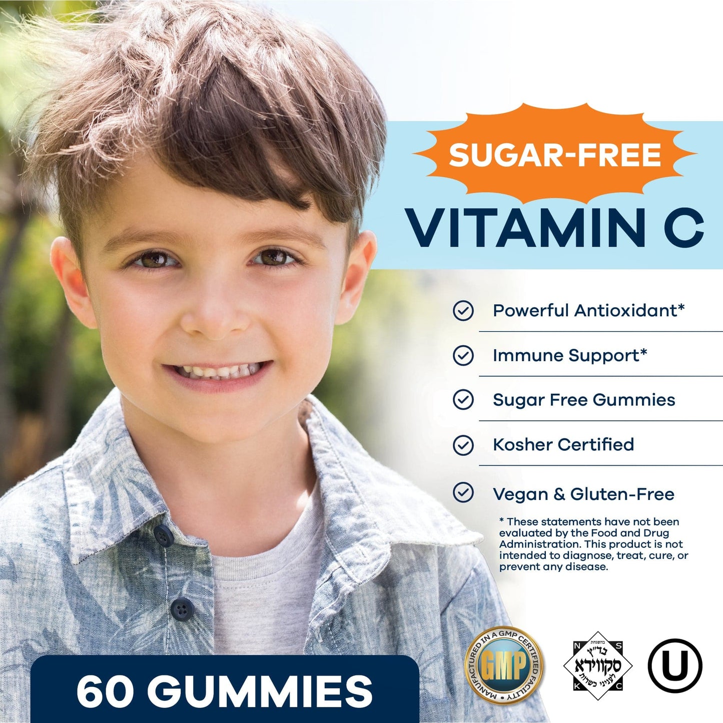 FREEDA  Sugar Free Vitamin C - 60 Gummies