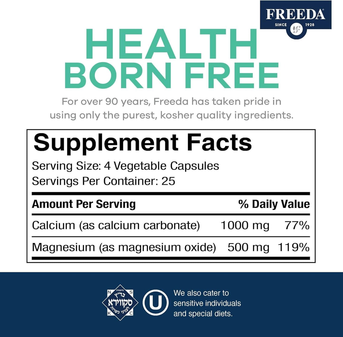 FREEDA  Super Cal/Mag -  Calcium & Magnesium